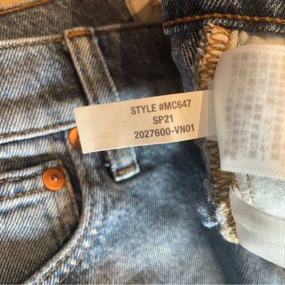 Madewell The Perfect Jean Short MC647 Women’s Blue Jean Shorts Sz 25 - Picture 10 of 12